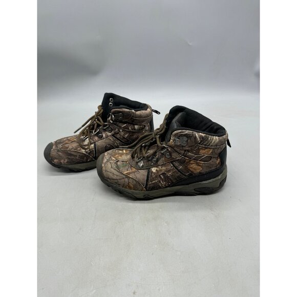 ozark trails Youth Camouflage Hiking Boots 3 Fabric Rubber Sole Outdoor READ - Picture 3 of 9